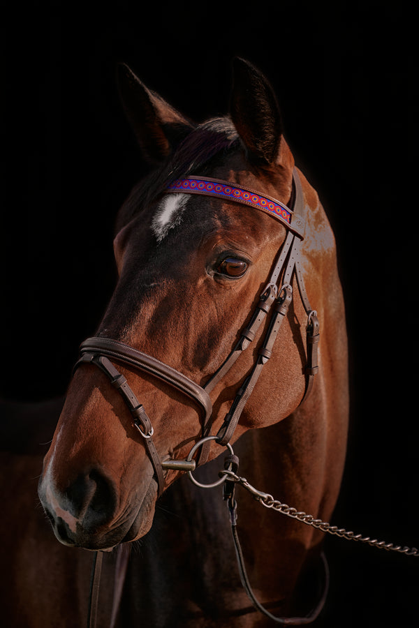 Horse browband Good Vibes